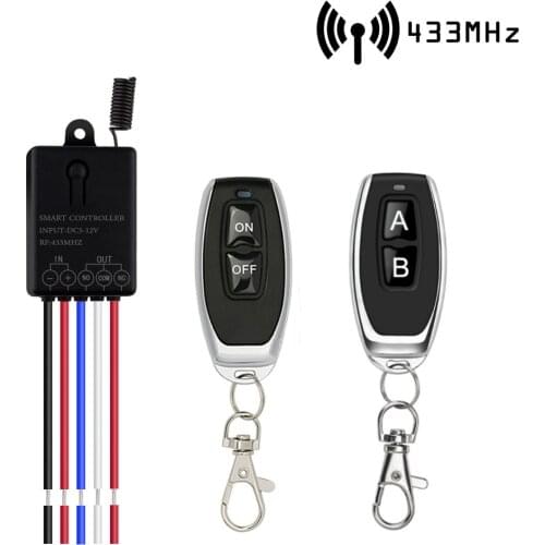 12V 433Mhz Universal Wireless Remote Control Switch 10A Relay Receiver Module Timer RF Transmitter for Electronic Lock LED Diy