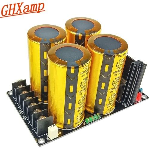 GHXAMP 120A Amplifier Schottky Rectified Filter Power Board 4*100V 10000UF Gold Capacitor Power Supply Wave Filter AC 65V 1pc