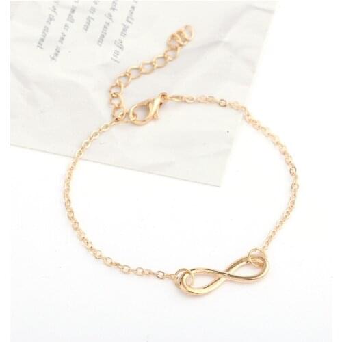 Women Jewelry Accessories Fashion Simple Retro Personality Number 8 Alloy Bracelet LL@17