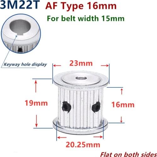 Arc 22 Teeth HTD 3M Timing Pulley Bore 4-12mm for Width 15mm 3M Synchronous Belt HTD3M pulley gear wheel 22T 22Teeth