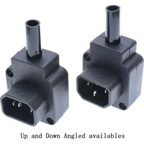 1 pcs,90 Degree C14 Power Plug, IEC 320 C14 Down Angle Male Plug AC Power Cord/Cable Connector
