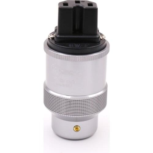 1PCS HIFI Power Cord Cable Plug US/UK/EU/AU standard Power cable Connector Krell pure copper IEC Female connector