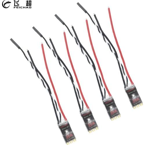 4PCS/lot FEICHAO BLHeli_32 bit 35A BL-32 Brushless ESC Dshot1200 2-5S Speed Controller Built-in LED for for FPV Racing Drones