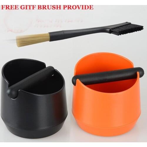 ABS Coffee Knock Box Espresso Grounds Container Residue For Barista With Handle+ FREEGIFT BURSH
