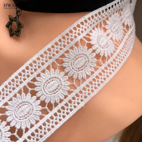5yards 5cm african lace fabric costura sewing high quality voile trim DIY wedding decoration underwear cloth hat accessories