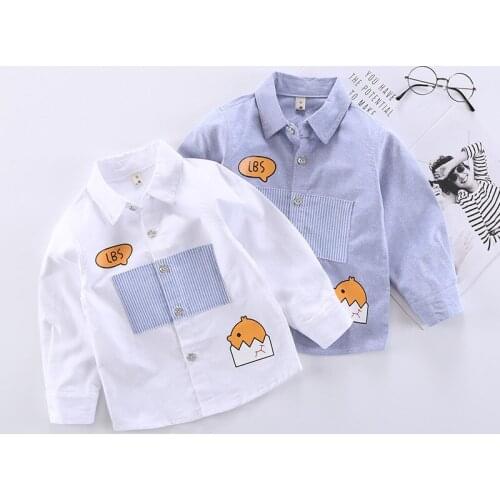 Free Shipping Autumn New Baby Boys Striped Shirt Baby Clothes Children Long Sleeve Top Tees Kids Casual Cotton Blouses Tee Shirt