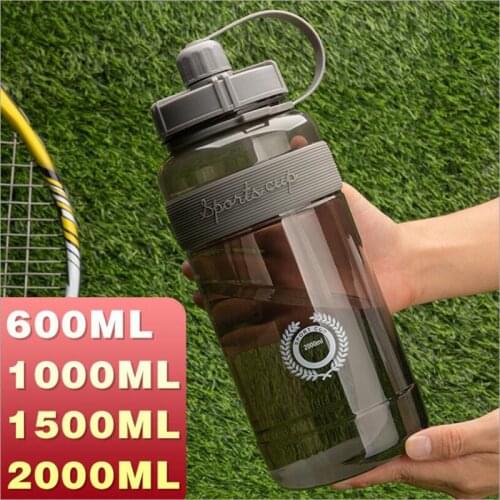 0.6L-2L Capacity Water Bottles Outdoor Sports Gym Fitness Training Camping Running Workout Water Bottle Space Cup