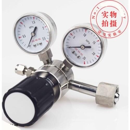 316L Stainless Steel Pressure Relief Valve Primary Reducer Nitrogen Argon Air Helium Hydrogen Oxygen
