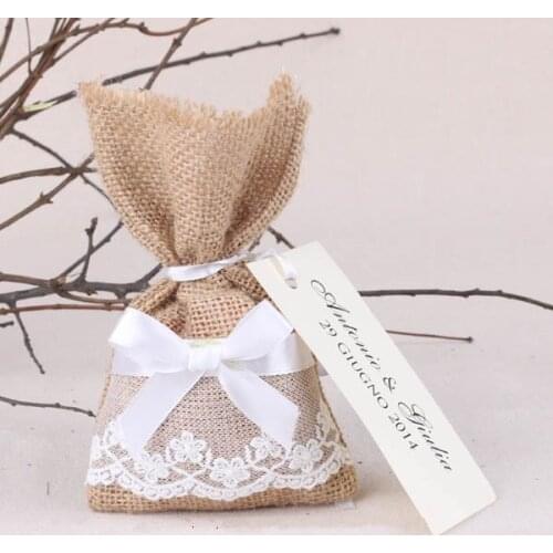 " the hunter is over " Natural Hessian Burlap Bags Darwstring Bags Wedding Candy Gifts Bags Birthday Candy Bags free shipping