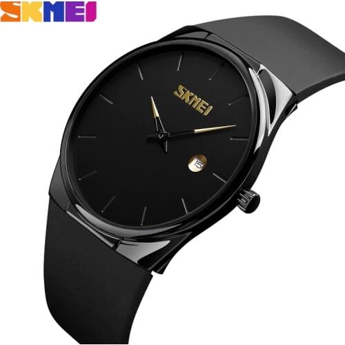 SKMEI Top Brand Wristwatches For Men Waterproof Sport Watches Men Quartz Watch PU Strap Mens Watch Male Clock reloj hombre 1509