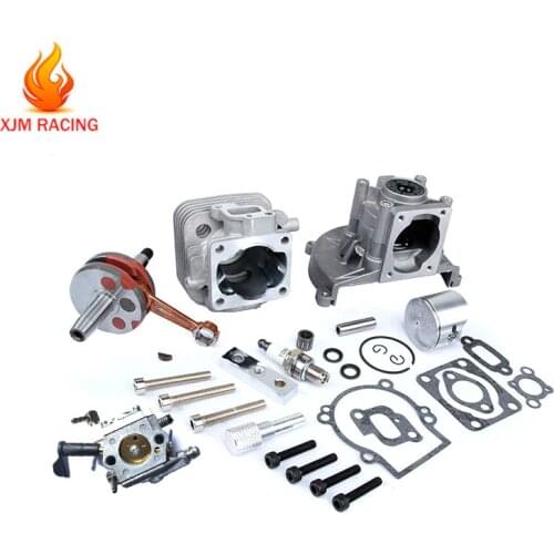Four Bolt Head 30.5cc Engine Upgrade Cylinde Kit with Crankshaft & Carburetor for 1/5 HPI ROVAN KM BAJA LOSI 5IVE T RC CAR PARTS