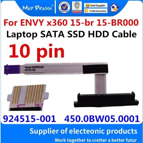 New original Laptop SATA SSD HDD hard drive cable connector For HP ENVY x360 15-br 15-BR000 15-Br018na 924515-001 450.0BW05.0001