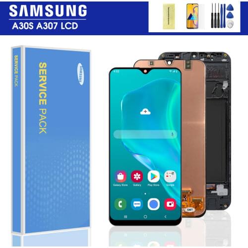 Original 6.4'' A30S LCD For Samsung galaxy A30s LCD A307F A307FN A307G A307GN A307YN Display Touch Screen Digitizer Assembly