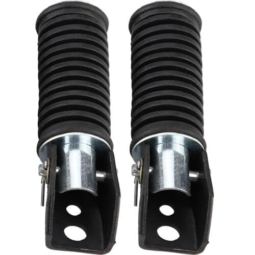 Pair of Motorcycle aluminum alloy anti-slip Rear Passenger Foot Pegs Pedal Footrest for Suzuki GN125/QJ25/GS125/GT125-5