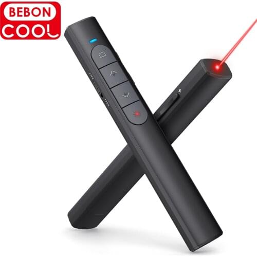 2.4GHz Wireless Remote Control for PPT Clicker For Powerpoint Clicker/Presentation Clicker,Red Laser Pointer for Cats Dogs Toy