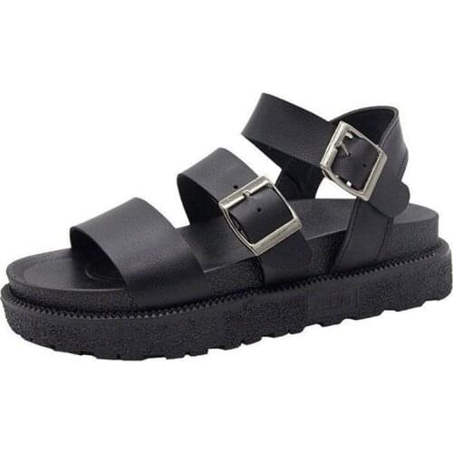 Summer Shoes Woman Flat Platform Sandals Women Soft Leather Casual Open Toe Gladiator Wedges Women Shoes