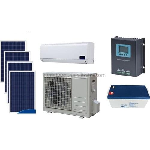 Solar powered system 48V DC 100% solar air conditioner split air conditioner split 12000btu for home use