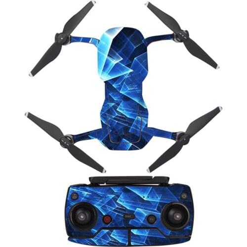 3D Pattern Style Decal Skin Sticker For DJI Mavic Air Drone + Remote Controller + 3 Batteries Protection Film Cover A0242