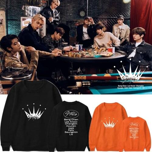 Straykids Sweater Album All In Korean Kpop Unisex Long-sleeve Loose Oversize 4XL Solid Streetwear Crewneck Pullover Sweatshirt