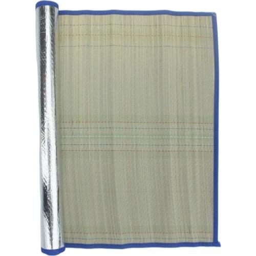 Camping Mat Straw Mat Double Sides Insulation Pads Classic Beach Straw Mat Beach Outdoor Camping Portable Cooling Mat Family