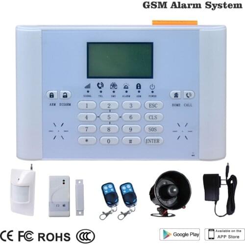 Smart Home Wireless GSM Burglar Alarm Security System LCD Fire/Door Detector Anti-theft Timing Arm/Disarm Alert Push To Mobile