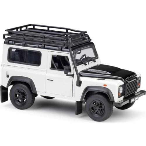 WELLY 1/24 Land Rover Defender/Range Rover Simulatio Collector Edition Metal Diecast Model Car Kids Toys Gift