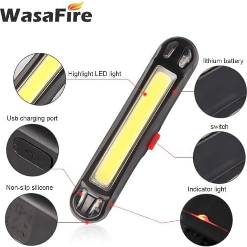 Bike Tail Light USB Rechargeable LED Bicycle Taillight Ultralight Safety Warning Night Riding Cycling Rear Lights Lamps