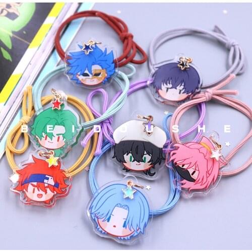 New Anime SK8 the Infinity SK EIGHT REKI LANGA MIYA Cosplay Acrylic Cute Head Rope Headwear Game Hair Accessories Hair Ring Gift