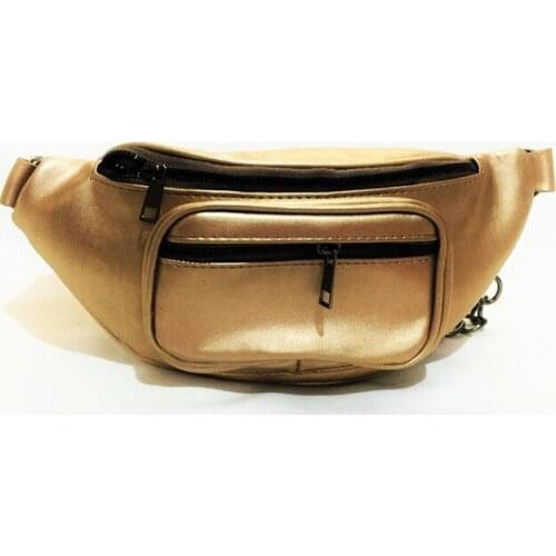 Dr Stone Brand Women Gold Color faux leather Waist Bag XYBDR60 372693023