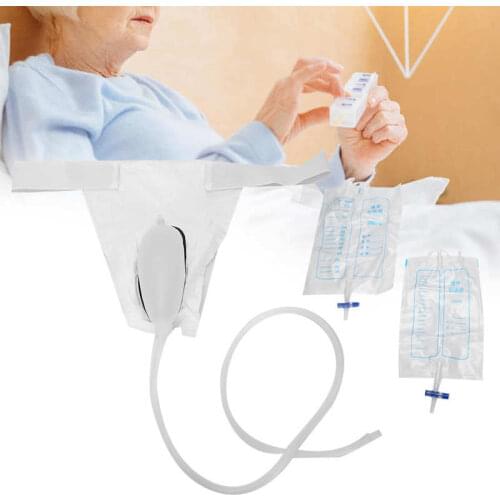 Female Urine Collection Bag Reusable Silicone Urinal Bedridden Patients Incontinence Pants Urine Bag for Elderly Feminine Hygien