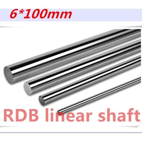 1pcs 3D printer rod shaft WCS 6mm linear shaft L100mm chrome plated linear motion guide rail round rod Shaft for cnc robot