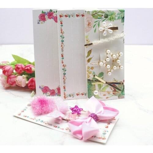 50Pcs Multi style hair clip package card flower style more pcs hair ornaments display tag card jewelry accessoreis display card