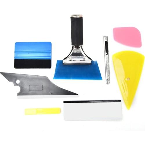 8 In 1 Vinyl Film Tinting Squeegee Scraper Applicator Car Accessories Car Auto Window Tint Tool Kit Hot Sale