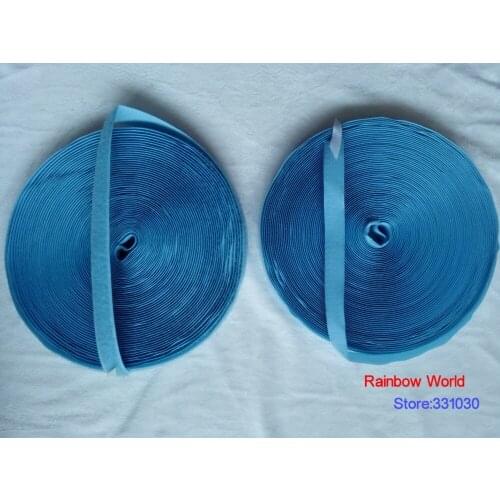 9# light blue Fastener Magic Tape Hook and Loop for DIY stick fabric bag garment clothes toy width 2cm (2 meters/pack)