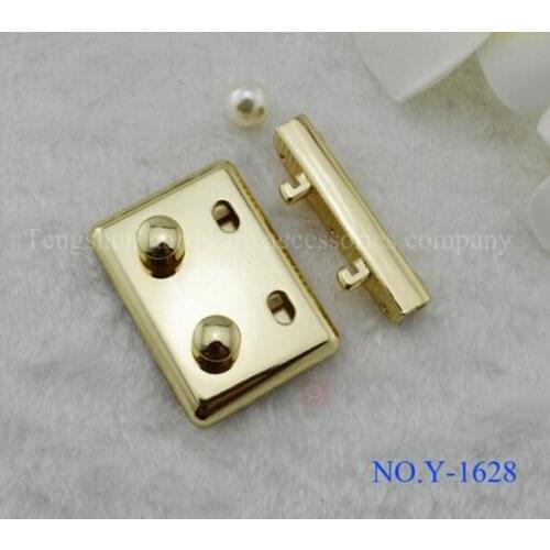 Free shipping bag lock (10 pieces/lot) handbags box hardware accessories High-grade bright golden woman handbags authority locks