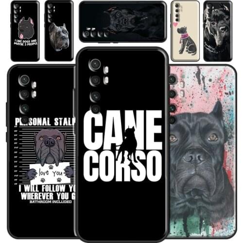 Italian Cane Corso Mastiff Dogs Case For Xiaomi Mi 11 Lite Ultra 9 10 9T 10T Pro A3 POCO F3 F1 F2 M3 X3 Pro Bumper Cover