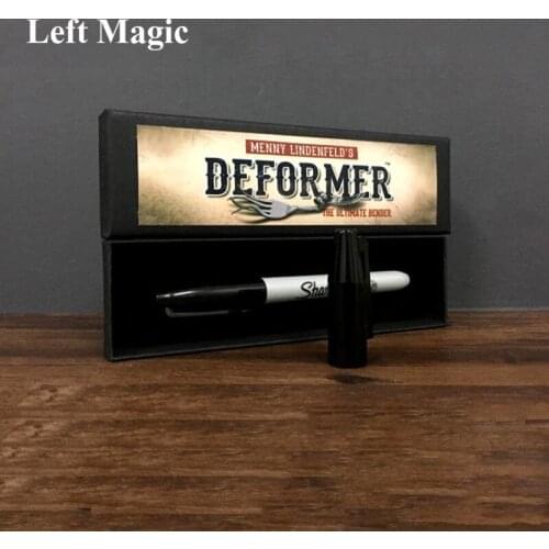 Deformer by Menny Lindenfeld (Gimmick pen and Online Instruct) Mentalism Magic Tricks Comedy Coin Bending Illusions Magic Props