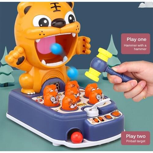 For Children Whack A Mole Game Education Hit Hammering Board Game Toy Pounding Toy Light Musical hit the mole Interactive Toy