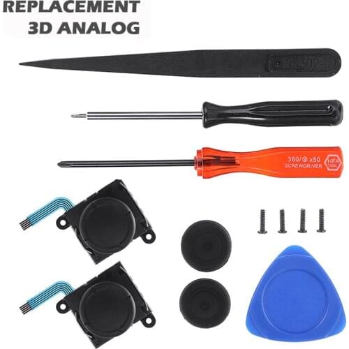 For Nintend Switch NS Joy-Con 2pcs 3D Analog Stick Replacement Tools Kit High Quality Joystick Thumb Repair Set Pohiks