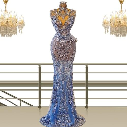 Floria Prom Dress Womens Formal Dresses for Mother Birthday Gift Party Marine Ball Gowns Female Evenings Dress Robe Soiree 2021