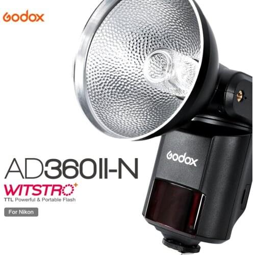 Godox Witstro AD360II-N TTL 1/8000s 360W Powerful Speedlite Flash with 4500mAh PB960 Lithium Battery for Nikon DSLR Cameras