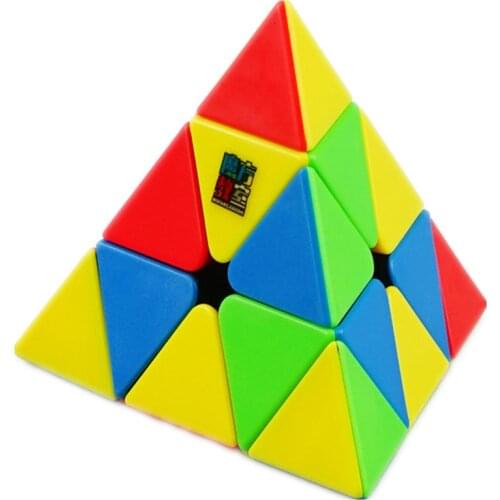 Moyu Meilong 3x3 Pyramid Cube Stickerless Speed Magic Cube Educational For Children Kids Gift Toy