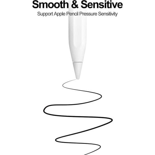 Tip Case Nib Protective Cover Skin 2pcs Stylus Pencil Tips Replacement Touch Pen Spare Nib for Apple Pencil 1st 2nd