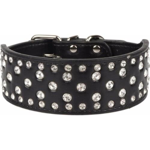 PipiFren Large Dogs Collars Rhinestones Pets Collar For Big Dog Collars Necklace Accessories Supplies dieren benodigheden hond