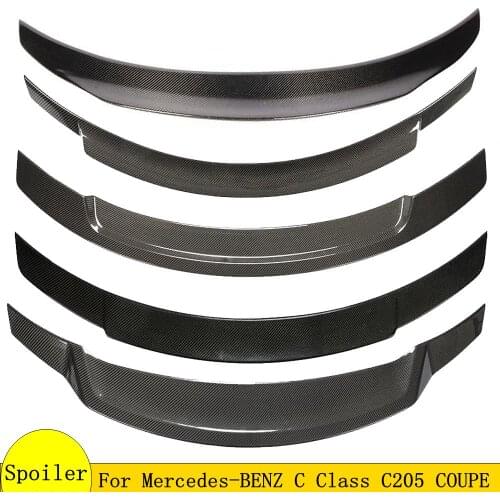 Carbon Fiber rear trunk spoiler For Benz C class C180 C250 W205 2Door Coupe 2015-2018 year C205 Car rear wing spoiler
