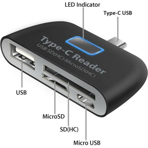OTG Card Reader Multifunction Memory Card Adapter USB 3.1 Type C USB-C TF for MAC-book Phone Tablet Cards Readers