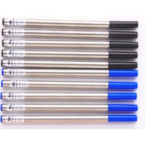 High-quality JINHAO 10pcs Blue And Black Refill Medium Nib Rollerball pen New