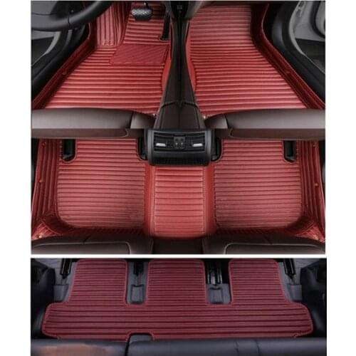 Custom special car floor mats for Mitsubishi Montero Sport 7 seats 2020-2016 waterproof car rugs carpets for Montero Sport 2019