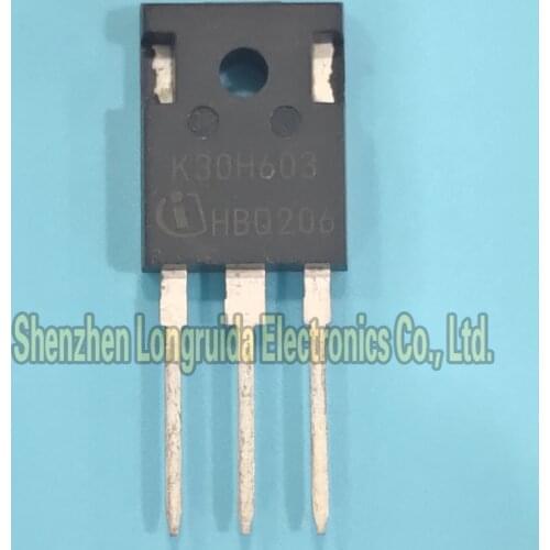 10PCS K30H603 IKW30N60H3 TO-247 IGBT TRANSISTOR 30A 600V