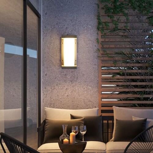 Waterproof Led Wall Lamp Retro Outdoor Sensor Door Head Lamp Balcony Courtyard Exterior Wall Lamp Terrace Outdoor Wall Lamp